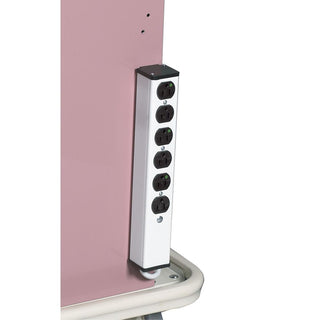 AliMed Cart Accessory, Six-Outlet Strip and Cord Wrap 6-Outlet Strip, Select Series - 938456