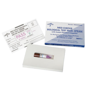 Alimed Med-Checks Steam Instant Readout Biological Test Packs Test Packs, 30/cs - 936042