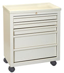 AliMed Economy Carts Economy Cart, 5-Drawer, Beige - 936076
