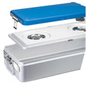SteriSet Sterilization Containers Half Size, Flat Bottom, 12"x10-3/4"x5-1/4" - 936045