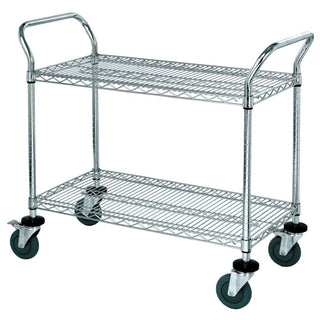 AliMed Wire Utility Cart, 2 Shelf Wire Utility Cart, 2-Shelf - 936414