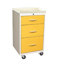 AliMed Mini Series 3-Drawer Isolation Cart, Proximity Lock Mini 3-Drawer Isolation Cart, Proxiity Lock, Two-Tone Yellow - 939349/YELL/TT
