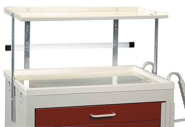 AliMed Cart Accessory, Shelving Units One Deep, One Narrow Shelf, Select Series - 938431