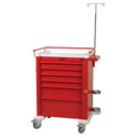 Harloff Universal Line 6-Drawer Emergency Cart with Accessory Package Universal 6-Drawer ER Cart w/Accessory Pkg., Hammer Grey - 936675/HAMGRY/NA