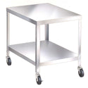 Lakeside Mobile Machine Stands, Heavy Duty Stainless Steel Machine Stand, 2 Shelves, 25-1/4"W x 29-3/16"H x 21-1/4"D - 936708
