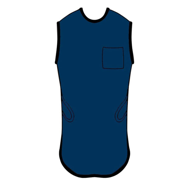 AliMed Grab 'n Go Quick Drop Basic Aprons Quick Drop Basic Apron, Ultralight Lead-free, Burgundy, X-Large - 937157
