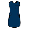 AliMed Grab 'n Go Quick Drop Adjustable Aprons Quick Drop Adjustable Apron, Lead-free, Navy, Small  - 937166