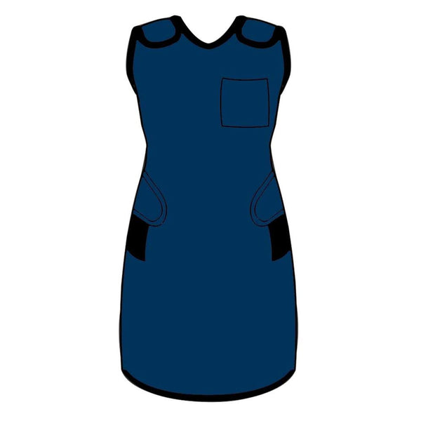 AliMed Grab 'n Go Quick Drop Adjustable Aprons Quick Drop Adjustable Apron, Lead-free, Navy, Small  - 937166