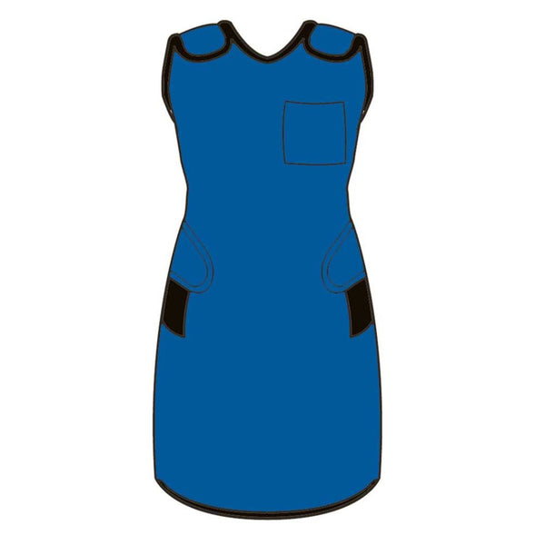 AliMed Grab 'n Go Quick Drop Adjustable Aprons Quick Drop Adjustable Apron, Std. Lead, Royal Blue, Large - 937160
