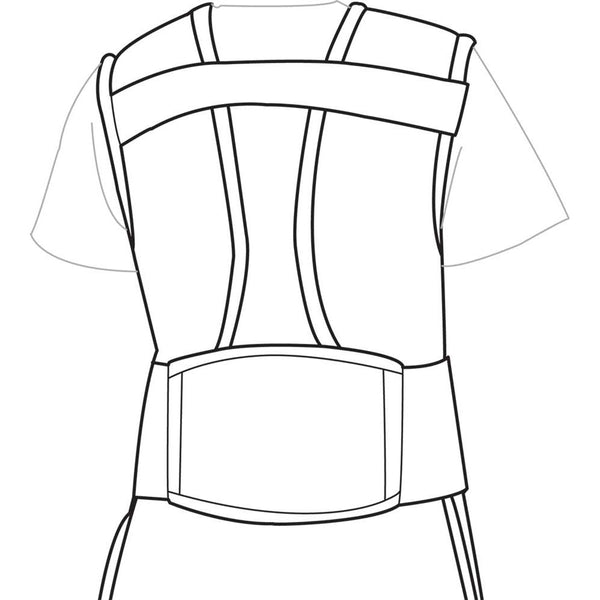 AliMed Grab 'n Go Back Aid Aprons Back Aid Apron, Lead-free, Burgundy, X-Large - 937185