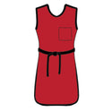 AliMed Grab 'n Go Tie Aprons Tie Apron, Std. Lead, Red, Medium - 937207
