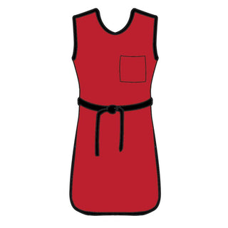 AliMed Grab 'n Go Tie Aprons Tie Apron, Std. Lead, Burgundy, X-Large - 937209