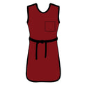AliMed Grab 'n Go Tie Aprons Tie Apron, Lead-free, Navy, Small - 937214