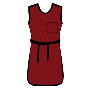 AliMed Grab 'n Go Tie Aprons Tie Apron, Std. Lead, Red, Medium - 937207
