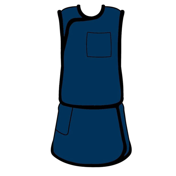 AliMed Grab 'n Go Vest and Kilt, Women's Vest and Kilt, Ultralight Lead-free, Navy, Women's Small - 937266