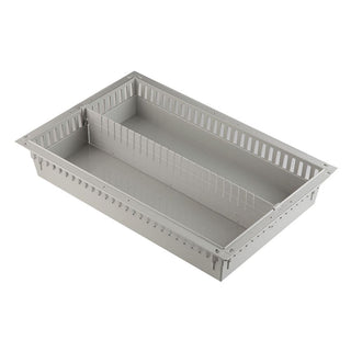 MedStorMax Modular Trays and Wire Baskets Exchange Tray, 4" Deep w/2 Long Dividers and 2 Stoppers - 937419
