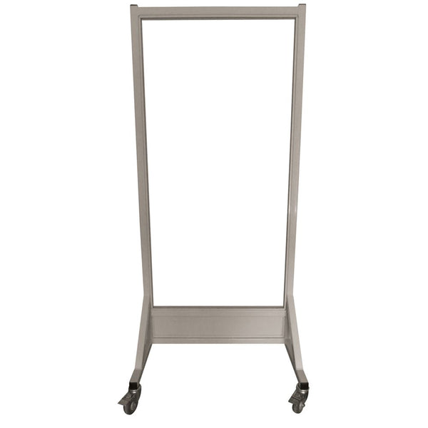 Alimed Phillips Safety Mobile Lead Glass Barriers Mobile Leaded Barrier, 72"W x 36"H Window, 2.0 mmPb - 937592