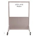 Alimed Phillips Safety Mobile Lead Glass Barriers Mobile Leaded Barrier, 72"W x 36"H Window, 2.0 mmPb - 937592
