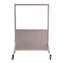 Alimed Phillips Safety Mobile Lead Glass Barriers Mobile Leaded Barrier, 72"W x 36"H Window, 2.0 mmPb - 937592