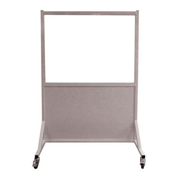 Alimed Phillips Safety Mobile Lead Glass Barriers Mobile Leaded Barrier, 72"W x 36"H Window, 2.0 mmPb - 937592