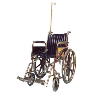 Alimed MRI Wheelchair with IV Pole and E-Cylinder Holder Nonmagnetic Wheelchair, 18"W - 937599