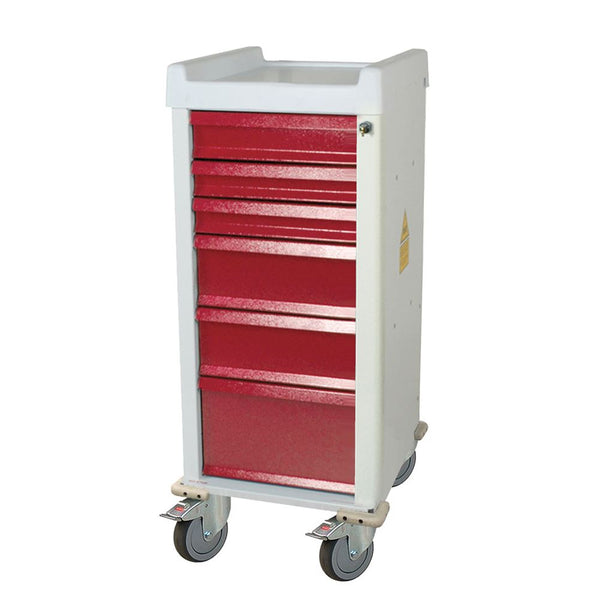 Harloff Narrow MRI Cart, Key Lock 7-Drawer Narrow MRI Cart, Key Lock, Beige - 937724/NA/NA/BEIGE