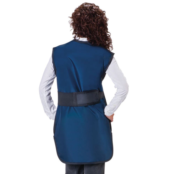 Wolf Special Procedure Lead-Free Apron, Front Closure Special Procedure Apron, Lightweight Lead-Free, Shimmering Navy, X-Large - 937729/SNAVY/XLG