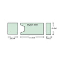 Alimed Gel Anti-Shear Support Surfaces for Skytron Tables Support Surface Set for Skytron 6700 Series, Gel-Topped - 937866