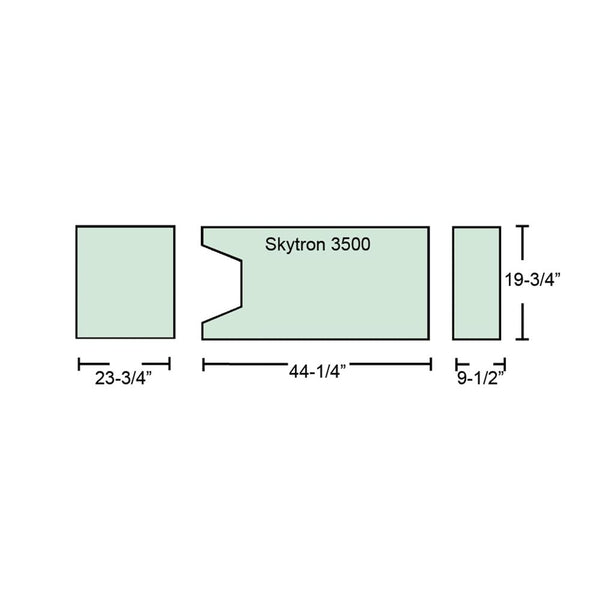Alimed Gel Anti-Shear Support Surfaces for Skytron Tables Skytron 5001/6001/6500 Foot Pad - 931191F8