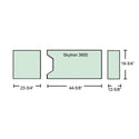 Alimed Gel Anti-Shear Support Surfaces for Skytron Tables Support Surface Set for Skytron 3500, Gel-Topped - 937864