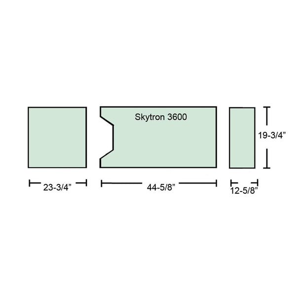 Alimed Gel Anti-Shear Support Surfaces for Skytron Tables Support Surface Set for Skytron 6700 Series, Gel-Topped - 937866