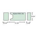 Alimed Gel Anti-Shear Support Surfaces for Skytron Tables Skytron 5001/6001/6500 Head Pad - 931191H8