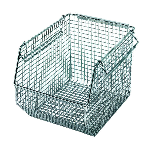Quantum Chrome Wire Louvered Panels and Mesh Stack and Hang Bins Mesh Stack/Hang Bin, 11"W x 5"H x 10-3/4"D, cs/10 - 938007