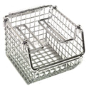 Quantum Chrome Wire Louvered Panels and Mesh Stack and Hang Bins Wire Louvered Panel, 36"W x 30"H - 938026