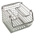 Quantum Chrome Wire Louvered Panels and Mesh Stack and Hang Bins Mesh Stack/Hang Bin, 8-1/8"W x 9"H x 17-3/4"D, cs/5 - 960559