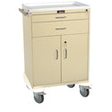 AliMed Quick-Ship 2-Drawer Procedure Cart with Cabinet 2-Drawer Procedure Cart, Beige, QUICK SHIP - 938092