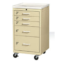 AliMed Quick-Ship Mini Series 5-Drawer Procedure Cart AliMed Mini Series 5-Drawer Cart, QUICK SHIP - 938096