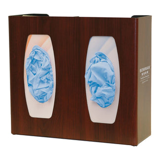 Bowman Signature Series Fauxwood Glove Dispensers Double Glove Dispenser, Maple - 938172/NA/NA/MPL