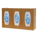 Bowman Signature Series Fauxwood Glove Dispensers Triple Glove Dispenser, Maple - 938173/NA/NA/MPL