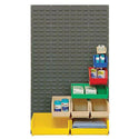 Quantum Solid Louvered Panels Solid Louvered Panel, 48"W x 19"H, Grey - 938353