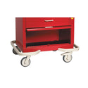 AliMed Standard Series 4-Drawer Emergency Cart with Panel Standard 4-Drawer ER Cart w/Panel, Solid Red - 938567/RED/SO