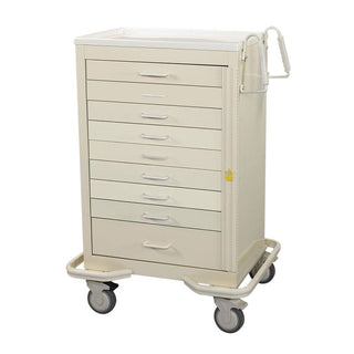 AliMed Standard Series 9-Drawer Emergency Cart Standard 9-Drawer ER Cart, Solid Beige - 938380/BEI/SO