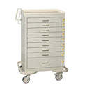 AliMed Standard Series 9-Drawer Emergency Cart Standard 9-Drawer ER Cart, Two-Tone Beige - 938380/BEI/TT