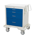 AliMed Standard Series 4-Drawer Anesthesia Cart, Push-Button Lock Standard 4-Drawer Anesthesia Cart, Push-Button Lock, Two-Tone Yellow - 938389/YEL/TT