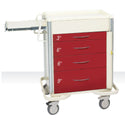 AliMed Select Series 4-Drawer Emergency Cart Select 4-Drawer ER Cart, Solid Dark Blue - 938425/DBL/SO