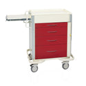 AliMed Select Series 4-Drawer Emergency Cart Select 4-Drawer ER Cart, Two-Tone Yellow - 938425/YEL/TT