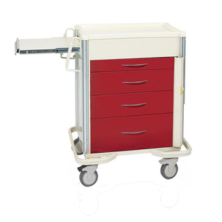 AliMed Select Series 4-Drawer Emergency Cart Select 4-Drawer ER Cart, Two-Tone Yellow - 938425/YEL/TT