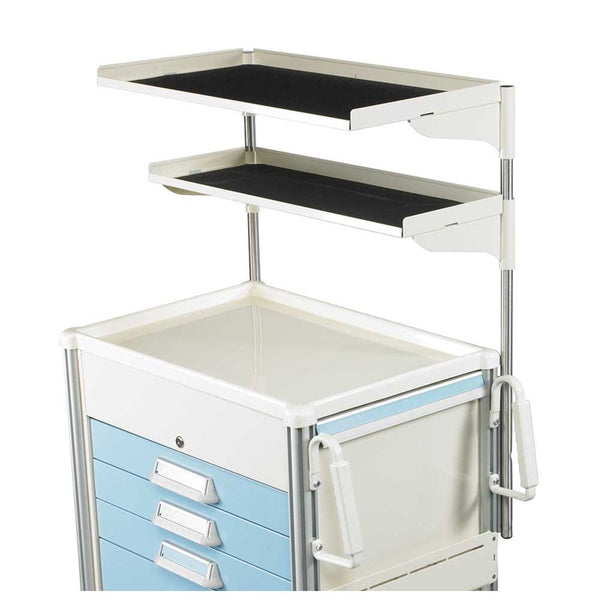 AliMed Cart Accessory, Shelving Units One Deep, One Narrow Shelf, Select Series - 938431