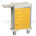 AliMed Select Series 3-Drawer Isolation Cart, Key Lock Select 3-Drawer Isolation Cart, Key Lock, Solid Red - 938451/RED/SO