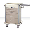AliMed Select Series 6-Drawer Cart, Key Lock, 27" Drawer Space Select 6-Drawer Cart, Key Lock, Solid Beige - 938453/BEI/SO